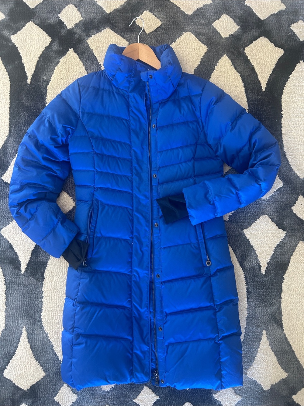 Lole Royal Blue Long Puffer Coat